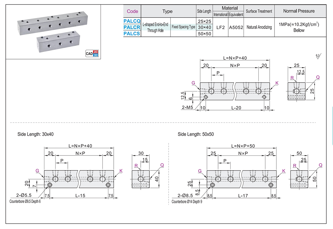 Air pressure with connecting block L-shaped end face through the spacing fixed typeTexture map