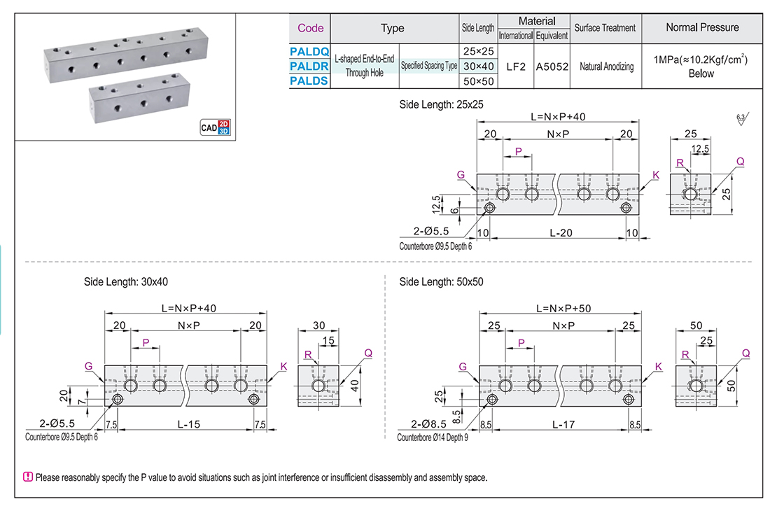 Air pressure with connecting block L-shaped end face through spacing specified typeTexture map