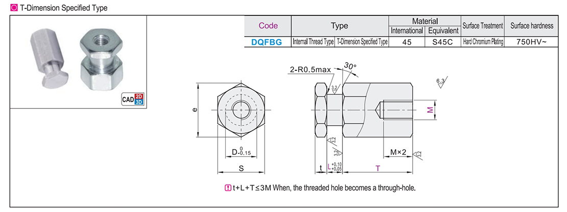 Floating joint Easy connection type Internal thread type T size specified typeTexture map