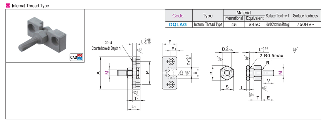 Floating joint simple connection type cylinder connector external thread typeTexture map