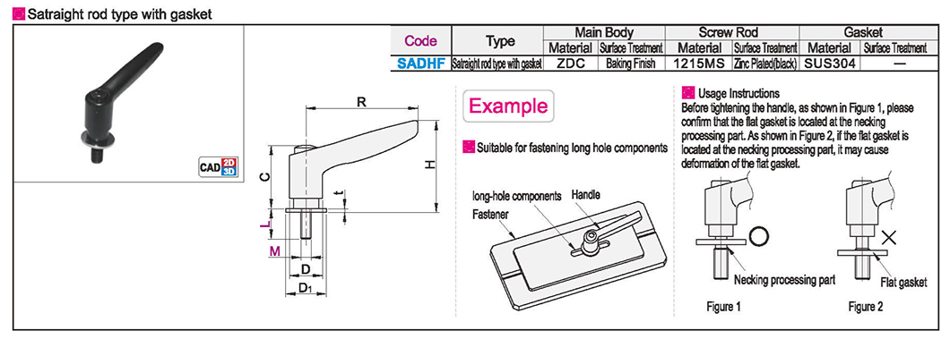 Straight rod handle with washer set adjustable position typeTexture map